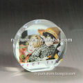Cut Round Glass Crystal Photo Frame